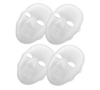 Uonlytech 4 Máscaras De Mascarada Sin Pintar, Hechas A Mano, De Papel Maché, Para Mascarada De Ópera, Color, Para Fiesta De Halloween Y Cosplay.