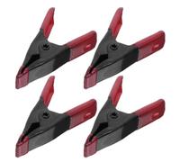 Uonlytech 4 Piezas Abrazadera de Resorte Metálica en Forma 2 Pulgadas para Madera Fuerza de Sujeción Estable y Superficie Pulida Adecuado para Manualidades y Trabajos de Carpintería