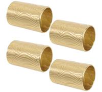Uonlytech 4 Piezas Cubiertas de Manijas Doradas para Muebles de Estilo Oriental, Hechas de Aleación de Aluminio Acabado Artesanal Suave, Ideales para Armarios y Dormitorios