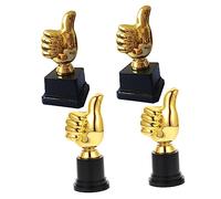Uonlytech 4 Piezas Decorativos de Plástico con Forma de Pulgar para para Premios y Competencias Deportivas para Fiestas y Celebraciones Escolares