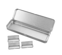 Uonlytech 4 Piezas Estuche de Lápices de Hojalata Organizador de Papelería Compacto y Elegante para Estudiantes Caja de Almacenamiento de Bolígrafos y Lápices Protección Superior contra