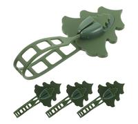 Uonlytech 4 Piezas Ganchos para Guirnalda de Mantel de Silicona Colgadores de Calcetines Navideños Forma de Árbol Soporte para sin Taladro Decoración Festiva para Puerta y Repisa