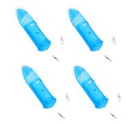 Uonlytech 4 Piezas Jaula Giratoria para Cebo de Pesca Plástico y Acero Inoxidable, Fácil Carga de Cebo y Dispersión Efectiva para Pesca en Río y Aventuras al Aire Libre