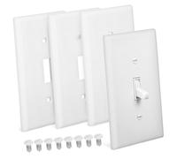 Uonlytech 4 Piezas Panel De Interruptores Cubiertas De Placa De Interruptor De Pared Placa De Pared De Palanca Protector De Interruptor De Luz De Palanca Ordenador Personal
