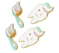 Uonlytech 4 piezas Pin Esmalte Creativo Broches Adorables para Ropa y Mochilas Accesorios de Duraderos y Fáciles de Colocar Regalo para Compañeros de Trabajo