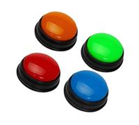 Uonlytech 4 Piezas Pulsadores para Responder con Luces y Sonidos para Timbres Educativos Reutilizables para Aula y Actividades Familiares Interactivas