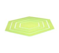 Uonlytech 4 Piezas Regla Acrílica Hexagonal para Acolchado Plantilla Transparente para Costura Diy para Patchwork y Manualidades de Costura