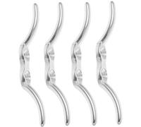 Uonlytech 4 Piezas Soporte para Cordón de Persiana, Tornillos | Abrazadera Reutilizable para Cortinas Enrollables, Montaje en Pared Junto a Ventana, Acabado Pulido, Uso Doméstico