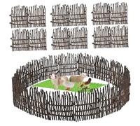 Uonlytech 40 Piezas Vallas de Juguete Realistas con Cierre para Granja Accesorios para y Corral Cercado Sólido de PVC para Figuras de Animales y Caballos