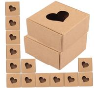 Uonlytech 40 Unidades Cajas Kraft para Jabón Artesanal Ventana, Fáciles de Montar, Apariencia Sencilla, Adecuado para Regalos en Fiestas de Cumpleaños y Año