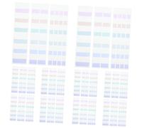 Uonlytech 420 piezas Etiquetas Adhesivas de Colores para Lectura Tiras Adhesivas Versátiles para Subrayar y Oraciones Etiquetas Indexadoras Reutilizables para Estudio y Organización