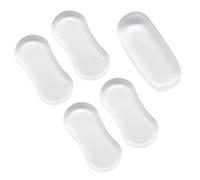 Uonlytech 5 De Asiento De Inodoro Almohadillas Protectoras Transparentes Silicona Flexible