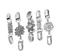 Uonlytech 5 Piezas Broches Vintage Para Suéter Chal Cárdigan De Clip Para Suéter Vintage Clip Para Cuello Para Mujer