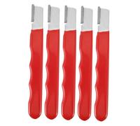 Uonlytech 5 Piezas herramienta de afilado Afilador de cizallas de cocina varilla para afilar sacapuntas podadora piedra para afilar herramientas aleación rojo