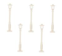 Uonlytech 5 Piezas Mini Faroles de Calle para Luces Simuladas para Accesorios de Infantil para Educación Temprana y Decoración