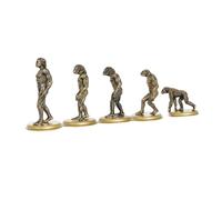 Uonlytech 5 Piezas Modelo de Evolución Humana Simulación Educativa Figuras Primitivas Plásticas con Detalles Realistas para Desarrollo Cognitivo Infantil Juguete Creativo para Enseñanza y