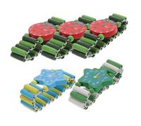 Uonlytech 5 Piezas Reloj de Juguete de Madera Infantil Pulsera Colorida Educativa Simulada para y Decorativo Color Aleatorio
