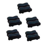 Uonlytech 5 Series Almohadilla para Reposabrazos Repuesto De Espuma De Memoria Ergonómica Cojín De Reposabrazos De Silla Apoyo Cojín del Brazo De La Silla Chair Curvo Azul Gel 2 Piezas X 5
