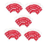 Uonlytech 5 Series Bolso Temático Bolsas Plano Marrón Envoltura Golosinas Fisgonear Fiesta Presente Favor Dibujos Animados Mangos Chico Pata Perrito A Granel Papel Rojo 12 Piezas X 5