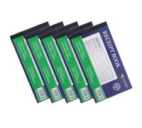 Uonlytech 5 Talonarios de Recibos Comerciales de 2 Partes Autocopiables, Cuaderno de Pedidos con Hojas Desmontables para Pequeñas Empresas, Restaurante y Oficina, Libro de Facturas