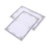 Uonlytech 50 hojas Papel para Certificados con Borde Elegante Papel Din Grande para Diplomas Premios y Documentos Oficiales para Impresión y Escritura Personalizada