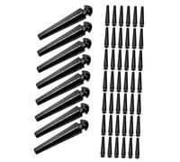 Uonlytech 50 Piezas Clavijas Metálicas para Tablero de Cribbage Compatibles Universalmente para Tradicionales y Familiares Negras