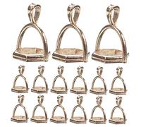 Uonlytech 50 Piezas Conector colgante hechizas encanto collar hexágono llave colgantes para hacer joyas joyería hexagonal amuletos de joyería para hacer joyas aleación Dorado