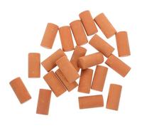 Uonlytech 50 Piezas Ladrillos Miniatura Realistas Accesorios para Maquetas y Manualidades Ladrillos Diminutos para Paisajismo y Dioramas Simulación Auténtica Fácil Transporte