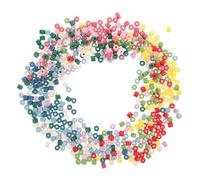 Uonlytech 500 piezas Cuentas Acrílicas Cilíndricas Colores Pastel para Hacer Pulseras Collares y Accesorios DIY con Variedad de Suaves y Surtido