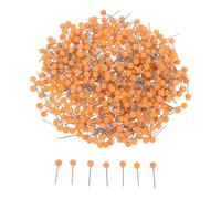 Uonlytech 500 Unidades Chinchetas de Mapa de Cabeza Redonda Naranjas de