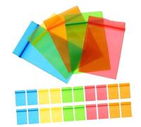 Uonlytech 500piezas Bolsas Plásticas Pequeñas Selladas para Embalar Joyas Reutilizables Múltiples Colores