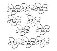 Uonlytech 50piezas Cinturón De Goma para Reparación De Grabadoras Cinta Plana para DVD y Máquina De Casete Material Duradero y Estable