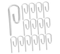 Uonlytech 50piezas Ganchos De Cortina Metálicos Alfileres para Cortinas Accesorios Abrazaderas Perchas Resistentes Ventana Puerta Ducha