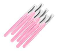 Uonlytech 6 Cepillos para Pestañas de Silicona, Peine de Pestañas Portátil en Color Rosa, Aplicadores Suaves para Maquillaje de Cejas, Set Compacto Adecuado para Viaje y Uso Diario