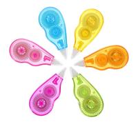 Uonlytech 6 Cintas Correctoras Pequeñas de Color Blanco 1/5 X 158 Pulgadas, Cinta Correctora Instantánea sin Secado, Accesorio Práctico para Oficina y Escuela, Corrección Rápida y Precisa