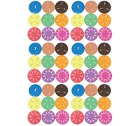Uonlytech 6 Educativos de Matemáticas de Círculos de Fracciones Eva para Aprendizaje Escuela de Manipulativos de Matemáticas para Comprensión de Fracciones