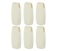 Uonlytech 6 Manijas de Plástico Blanco para Cortinas Verticales y Persianas, Accesorio Práctico y Resistente Esquinas Redondeadas, Ligero y Fácil de Usar en Ventanas