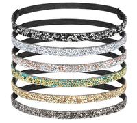 Uonlytech 6 Piezas Bandas Cabello para Mujeres Elegantes, Diademas Finas de Tejido Ligero y Versátil para Bodas y Ocasiones Obsequios