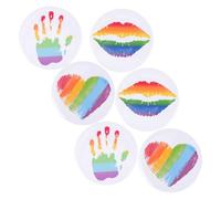Uonlytech 6 piezas Broches de Solapa Arcoíris Pins Decorativos con Diseño Lgbt Broches para Ropa Sombreros y Bufandas Accesorios Duraderos para Fiesta y Uso Diario