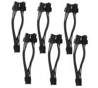 Uonlytech 6 Piezas Cable Adaptador De Tarjeta Gráfica Unidades De Cable De Alimentación para Gpu Conector De Alimentación para Tarjeta Gráfica Uso Fuente