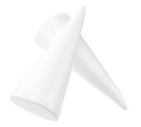 Uonlytech 6 piezas Conos de Espuma Blanca para Manualidades Infantiles Paquete para Decoración Navideña y Proyectos de Arte DIY