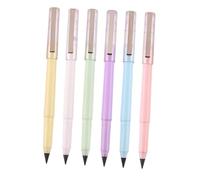 Uonlytech 6 piezas Lápices Eternos Borrables Colores Reutilizables Resistentes Roturas para Dibujo Escritura Oficina Estudiantes