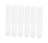 Uonlytech 6 Piezas Varillas de Repuesto para Soporte Higiénico Rodillos con para Baño Diseño y Duradero Color Blanco Accesorios para Papel