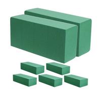 Uonlytech 7 piezas Bloques de Flor Verde para Arreglos Frescos y Artificiales Barro Floral Húmedo y Seco para Manualidades Bodas y Centros de Mesa