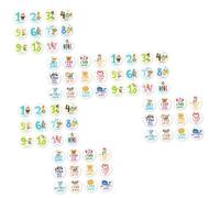 Uonlytech 72piezas Pegatinas De para Bebés Set De Animales Adorables Stickers Mensuales Habilidades para Recién Nacidos Decoración Creativa para Recuerdos Inolvidables
