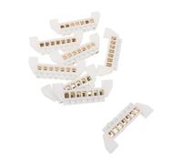 Uonlytech 8 Piezas Bloque de de Cobre Posiciones Barra de Distribución Azul para Coche y Barco Terminal de Tornillo para Cable Caja Eléctrica Blanca Alta Conductividad y Diseño Versátil para