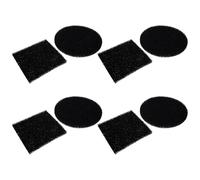Uonlytech 8 Piezas Filtro de Basura Eliminador de Olores para Cubos de Basura, Almohadillas Absorbentes de Algodón Negras, Redondas y Cuadradas, Fácil de Reemplazar, para Casa y Oficina