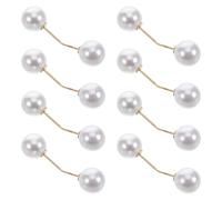 Uonlytech 8piezas Pin de Perla Elegante Alfileres para Escote y Camisas Imperdibles Decorativos para Vestidos y Suéteres Accesorios de Moda para Mujeres