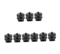 Uonlytech 9 Piezas Adaptador De Zapata Montura De Zapata Caliente Trípode De Zapata Caliente Zapato Caliente Trípodes Montura Trípode Zapata De La Cámara Luz Led Doble Capa