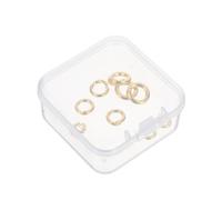 Uonlytech 9 Piezas Lock Jump Rings Plated Round Linking Rings For Necklace Bracelet Clasps Diy Jewelry Making Supplies